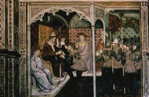 Papa y Emperador, c.1408-1410 de Aretino Luca Spinello or Spinelli